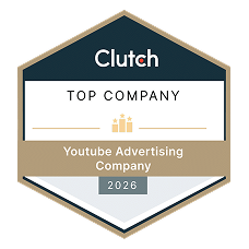 WebSpero Clutch Top YouTube Advertising Company 2026 Award